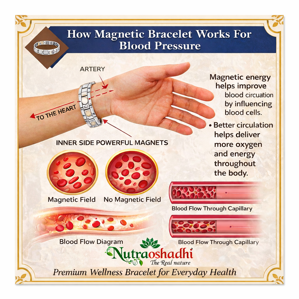 Bio Magnetic Bracelet ( Silver )