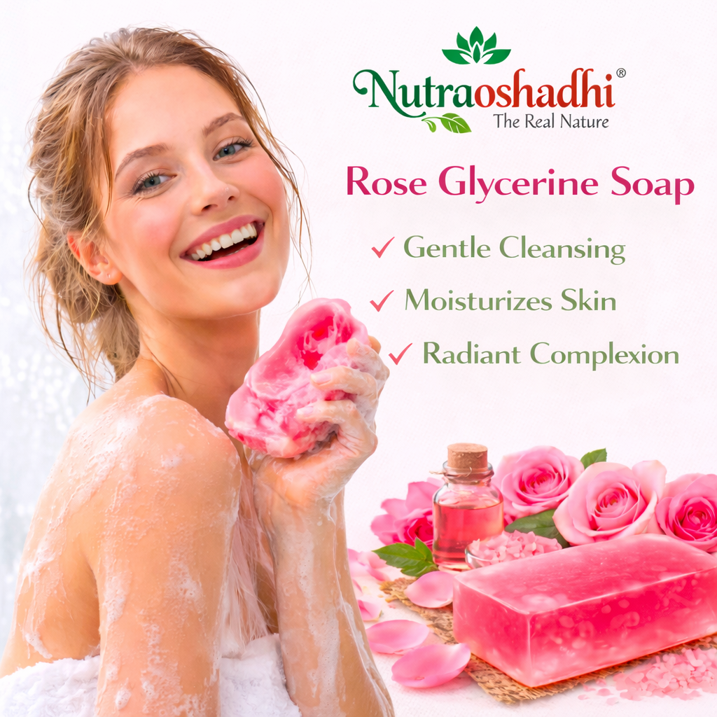Rose Glycerin Soap (Pack Of 3)