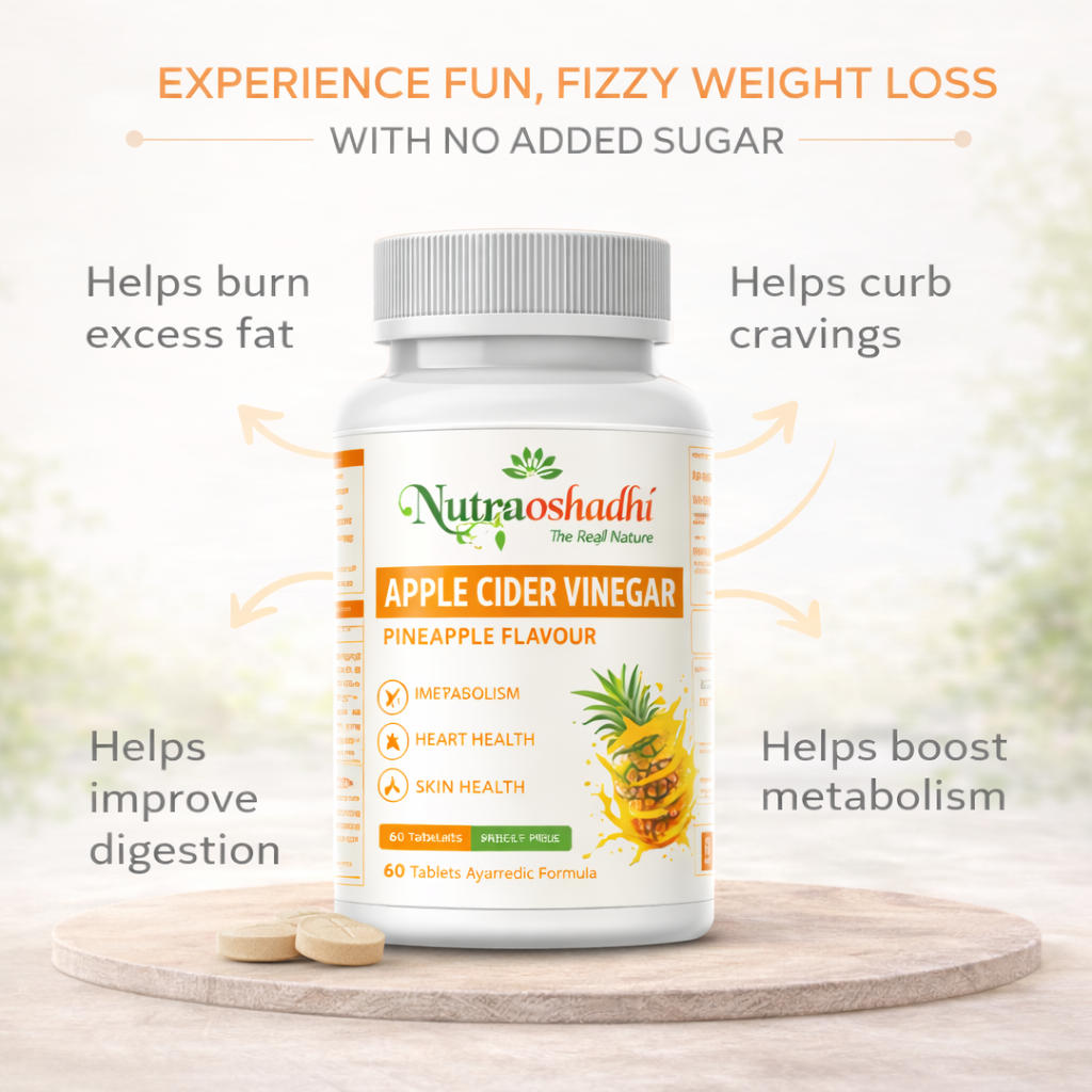 Apple Cider Vinegar 60 Tablets  (Pineapple Flavour )