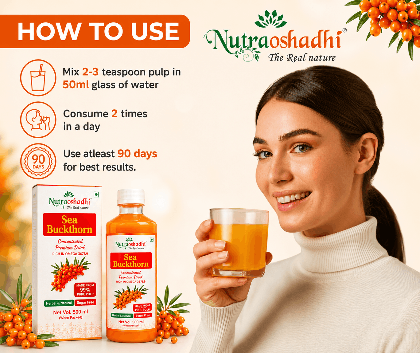 Sea Buckthorn Pulp 500ml