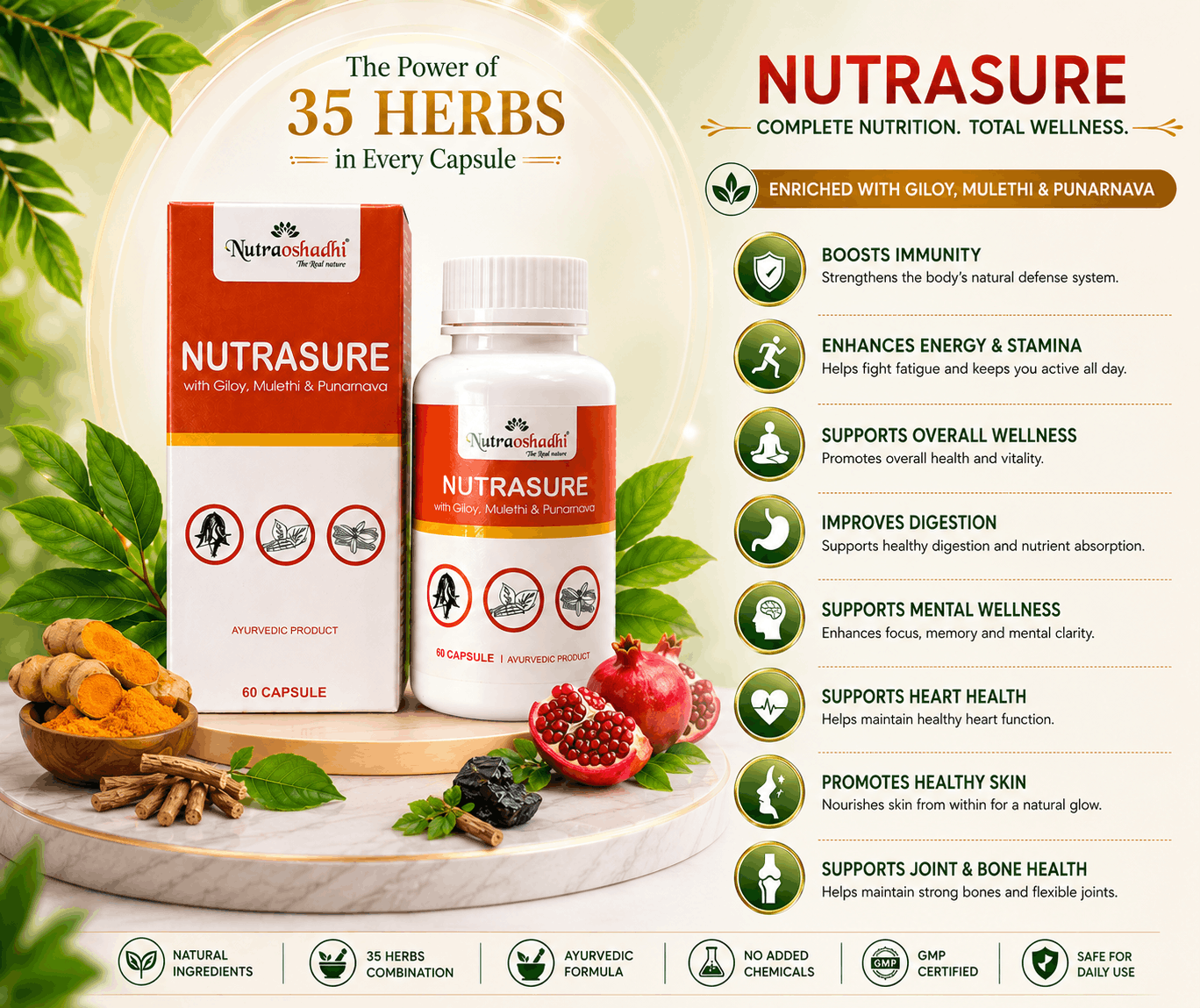 NUTRASURE MULTIVITAMIN  60 CAPSULE